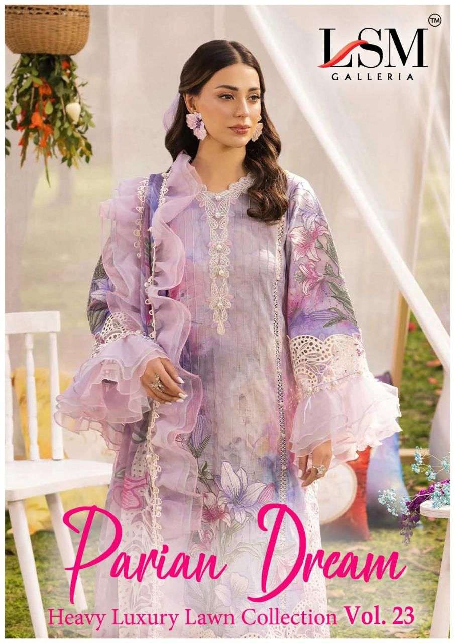 PARIAN DREAM HEAVY LUXURY LAWN COLLECTION VOL - 23 BY LSM